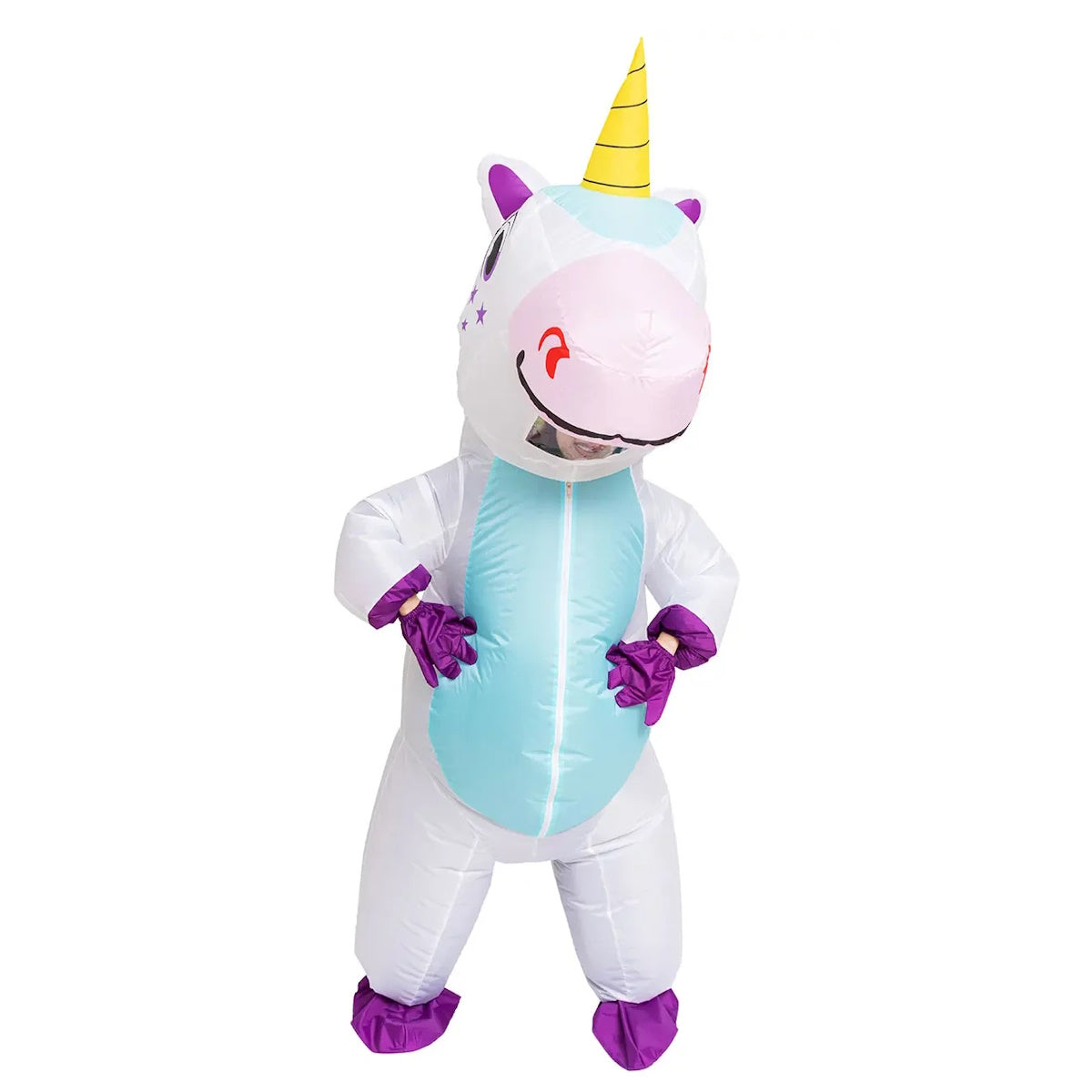 Kids Blow Up Unicorn Costume Pony Halloween - ChildAngle