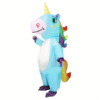 Kids Blow Up Unicorn Costume Pony Halloween - ChildAngle