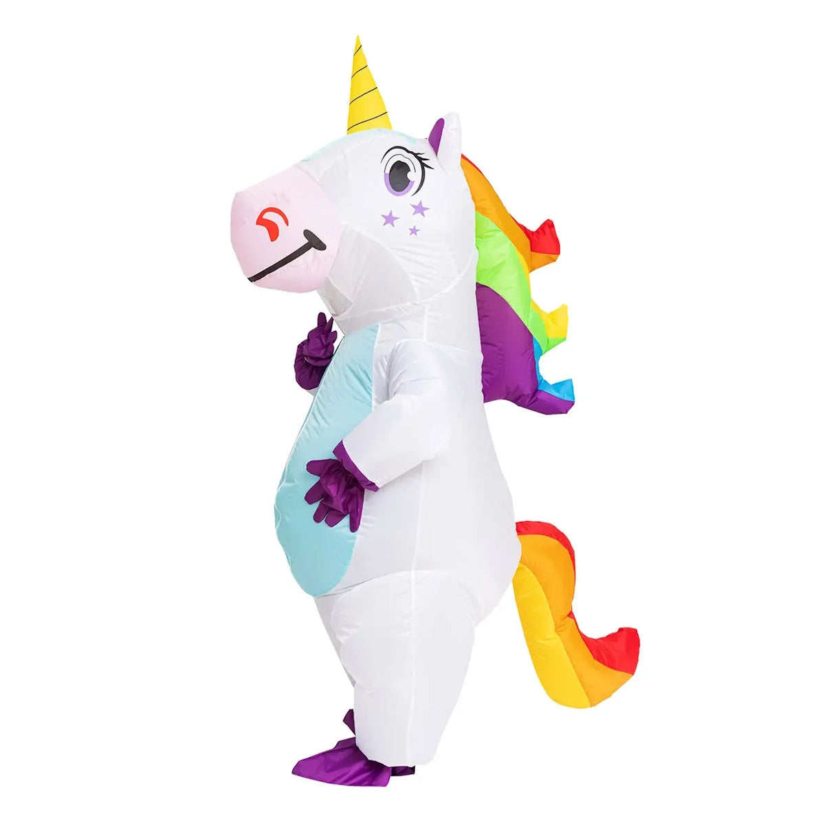 Kids Blow Up Unicorn Costume Pony Halloween - ChildAngle