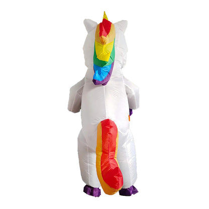 Kids Blow Up Unicorn Costume Pony Halloween - ChildAngle