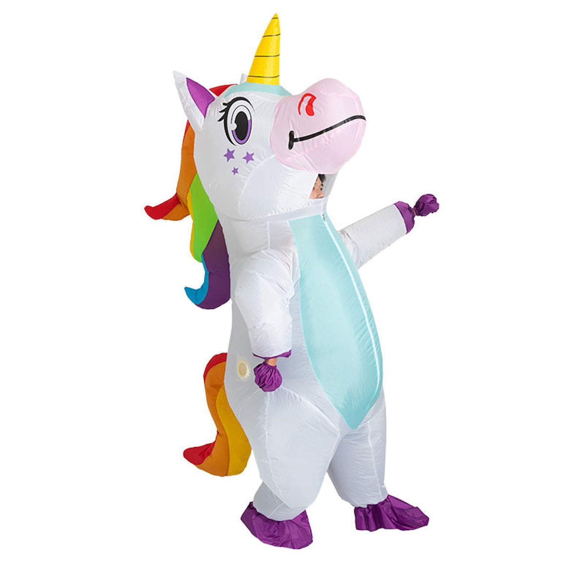 Kids Blow Up Unicorn Costume Pony Halloween - ChildAngle