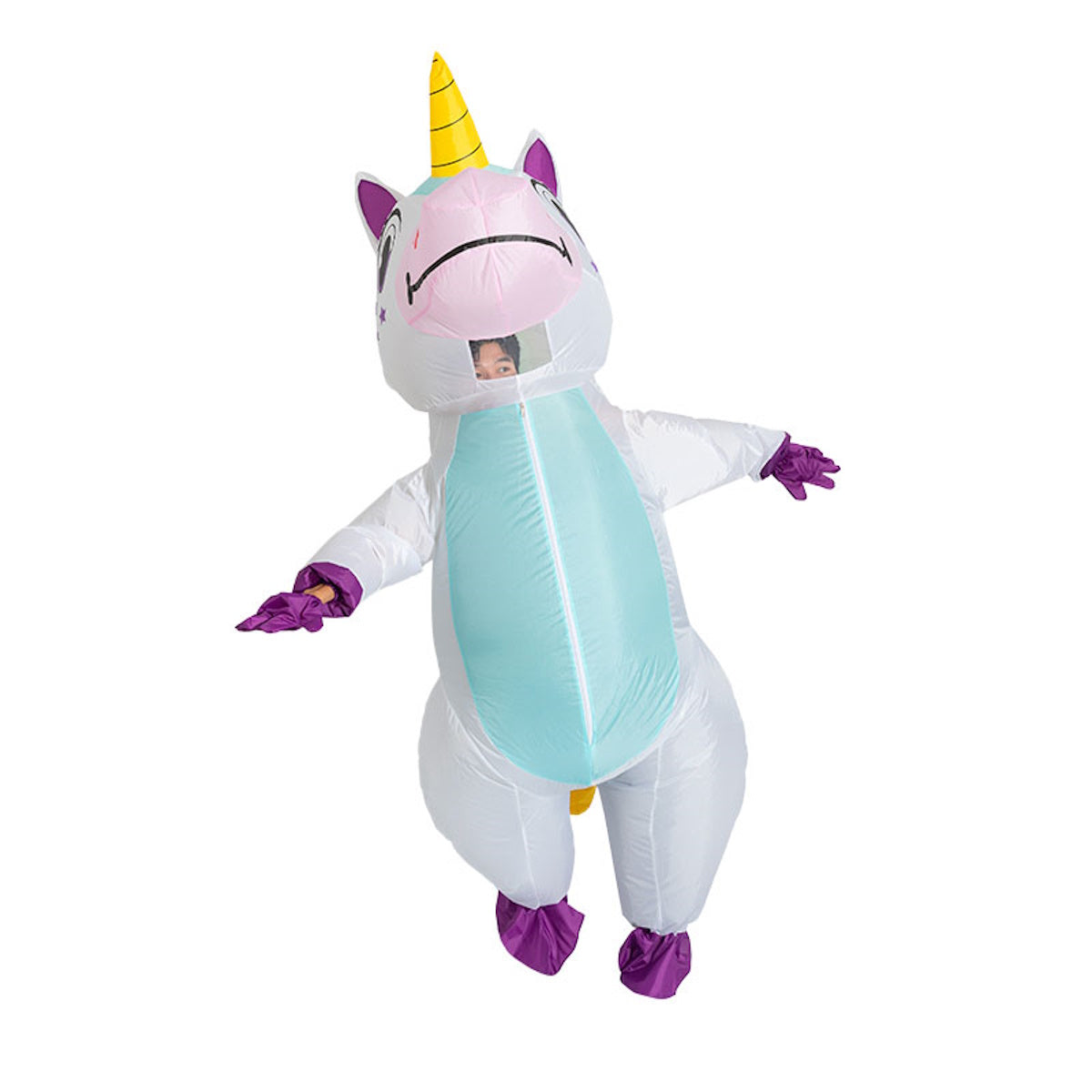 Kids Blow Up Unicorn Costume Pony Halloween - ChildAngle