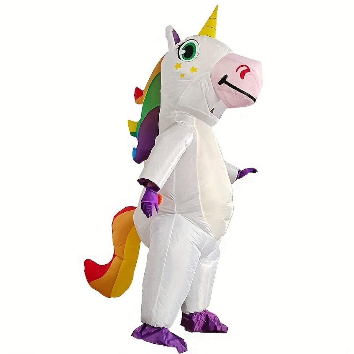 Kids Blow Up Unicorn Costume Pony Halloween - ChildAngle