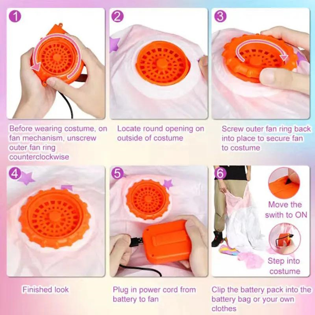 Kids Inflatable Unicorn Costume Blow Up Unicorn Costume Pony Halloween