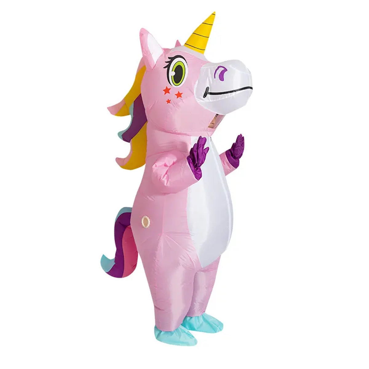 Kids Blow Up Unicorn Costume Pony Halloween - ChildAngle