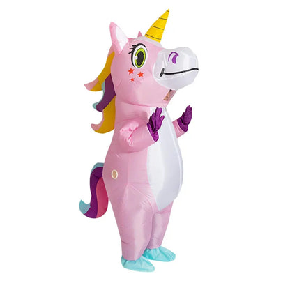 Kids Blow Up Unicorn Costume Pony Halloween - ChildAngle