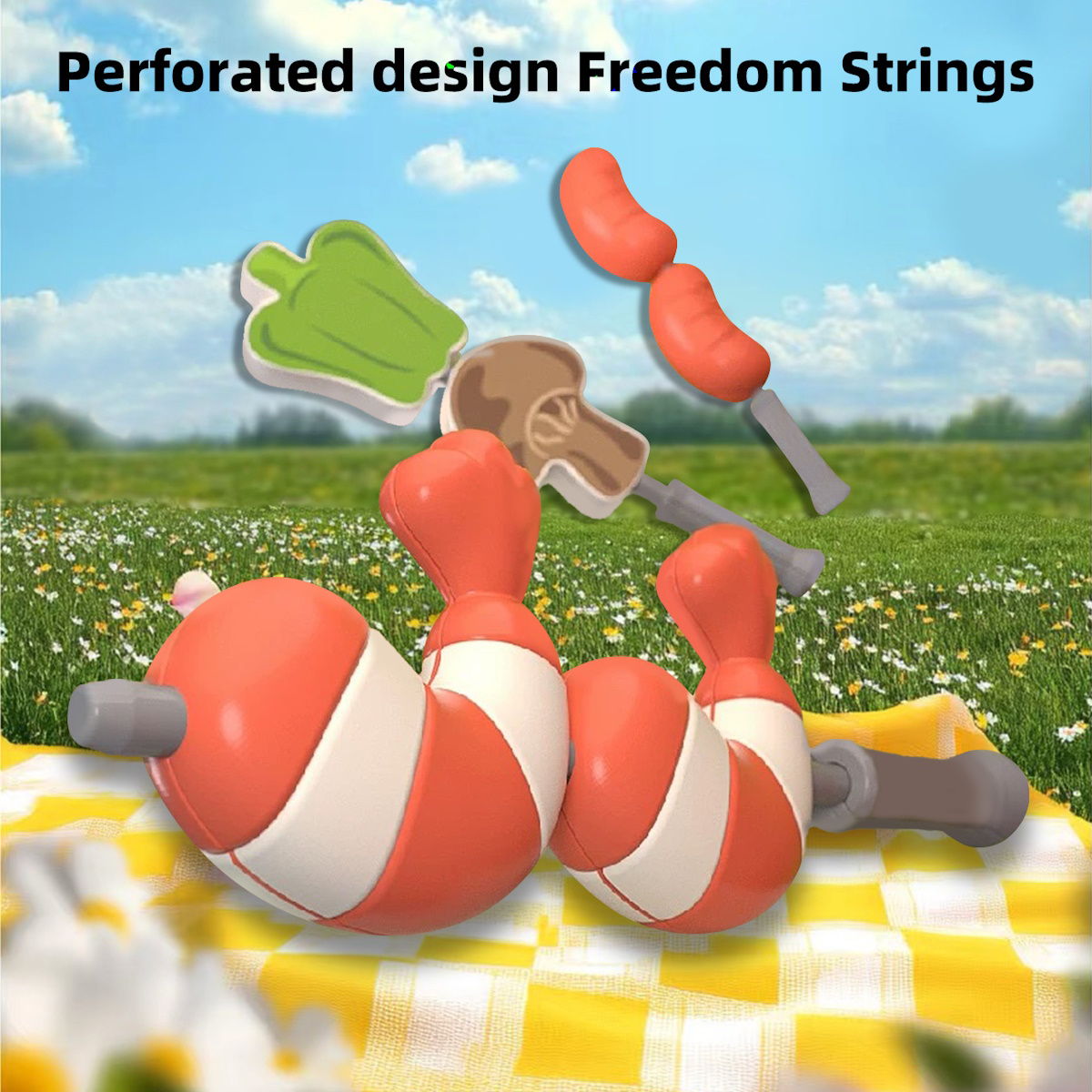 Kids Pretend Play BBQ Shrimp Fish Steak Grill with Ordering Machine - ChildAngle