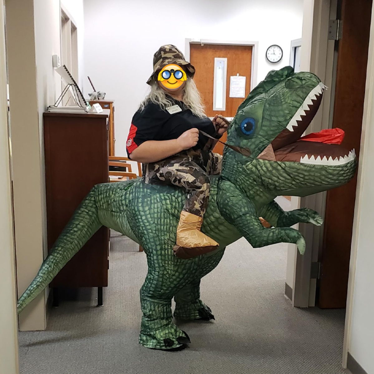 Kids Riding T Rex Costume Halloween Blow up Costume - ChildAngle