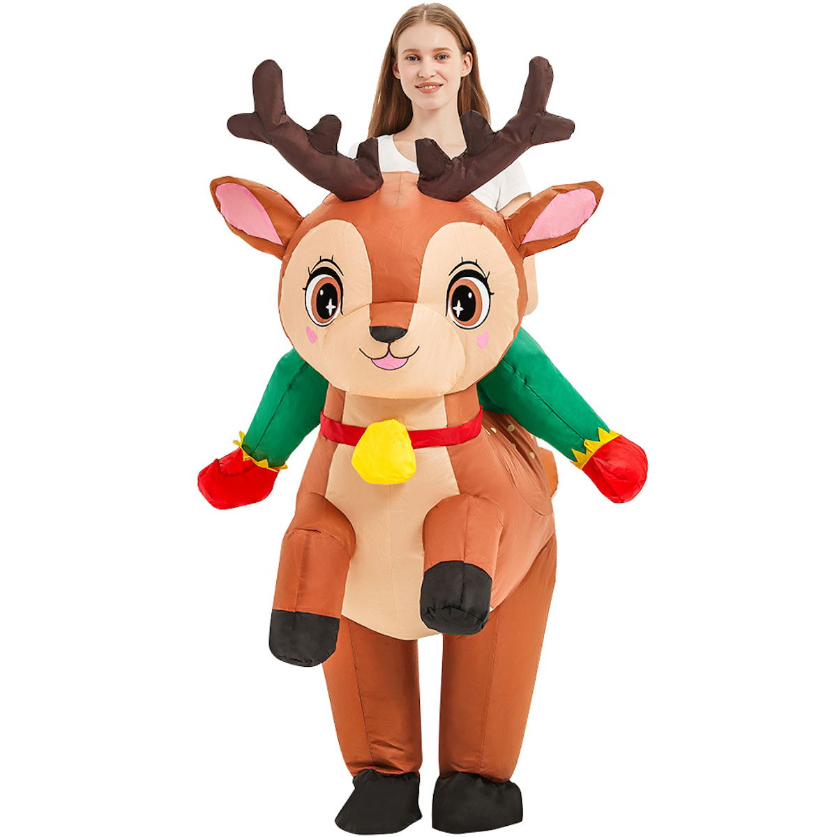 Kids and Teens Reindeer Squirrel Alien Inflatable Animal Riding Costumes - ChildAngle