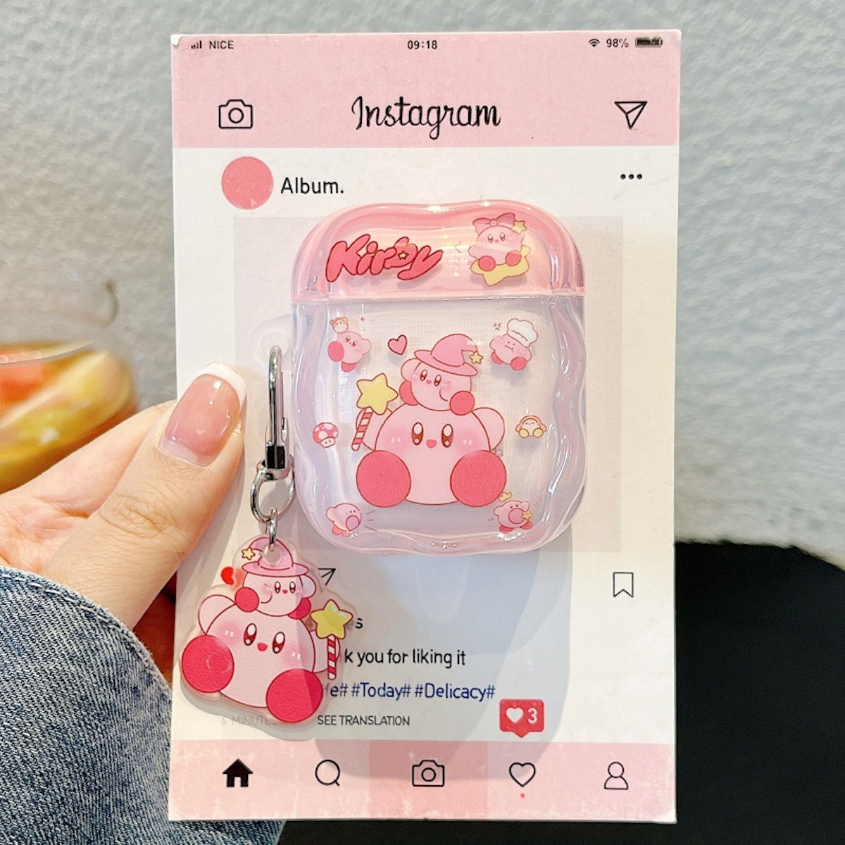 Transparent Kawaii AirPod Case Sanrio AirPods Case With pendant - ChildAngle