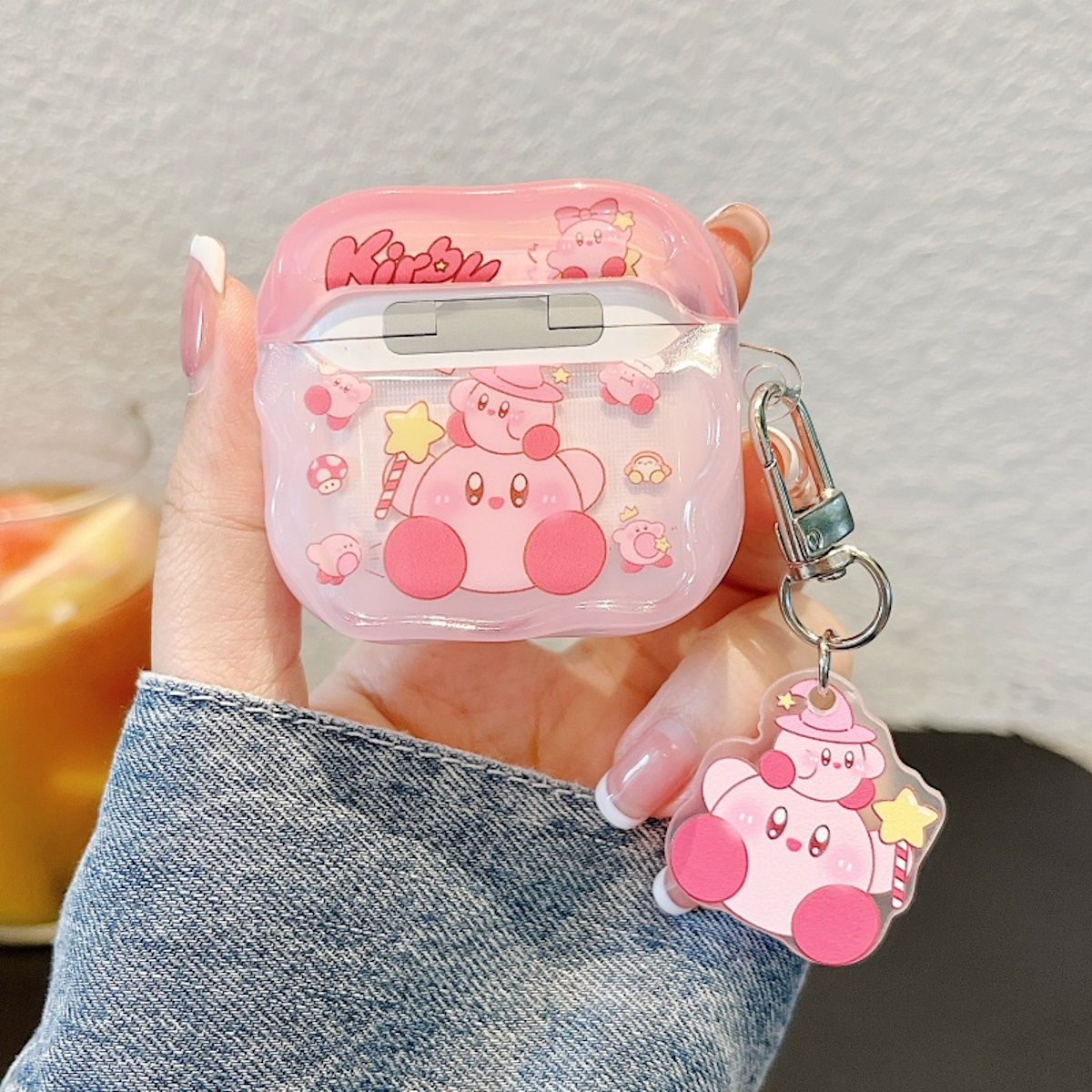 Transparent Kawaii AirPod Case Sanrio AirPods Case With pendant - ChildAngle
