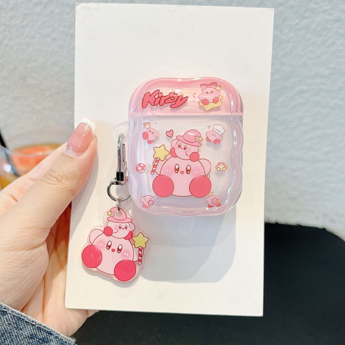 Transparent Kawaii AirPod Case Sanrio AirPods Case With pendant - ChildAngle