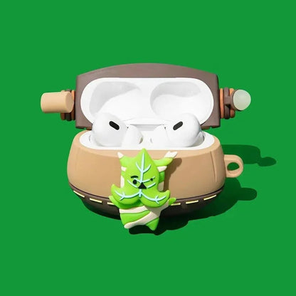 Korok AirPods Case with tree leaves design and luminous effect - ChildAngle