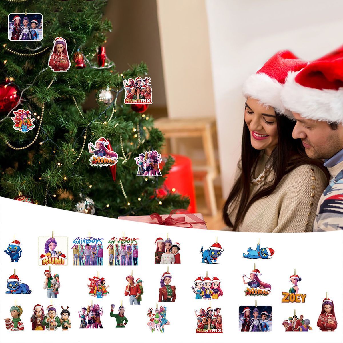 Kpop Demon Hunter Advent Calendar Cartoon Accessories Christmas Ornaments - ChildAngle