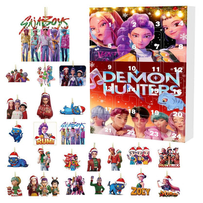 Kpop Demon Hunter Advent Calendar Cartoon Accessories Christmas Ornaments - ChildAngle