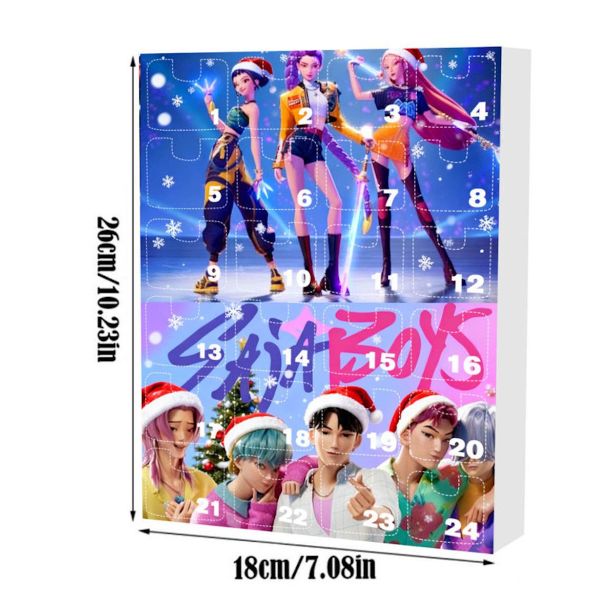 Kpop Demon Hunter Advent Calendar Cartoon Accessories Christmas Ornaments - ChildAngle