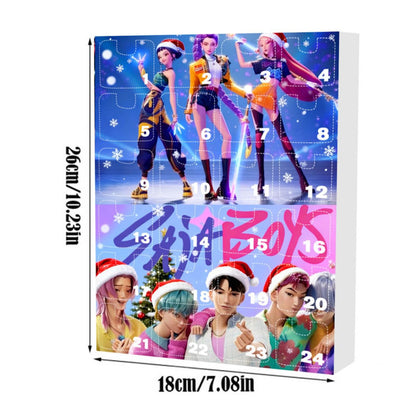 Kpop Demon Hunter Advent Calendar Cartoon Accessories Christmas Ornaments - ChildAngle