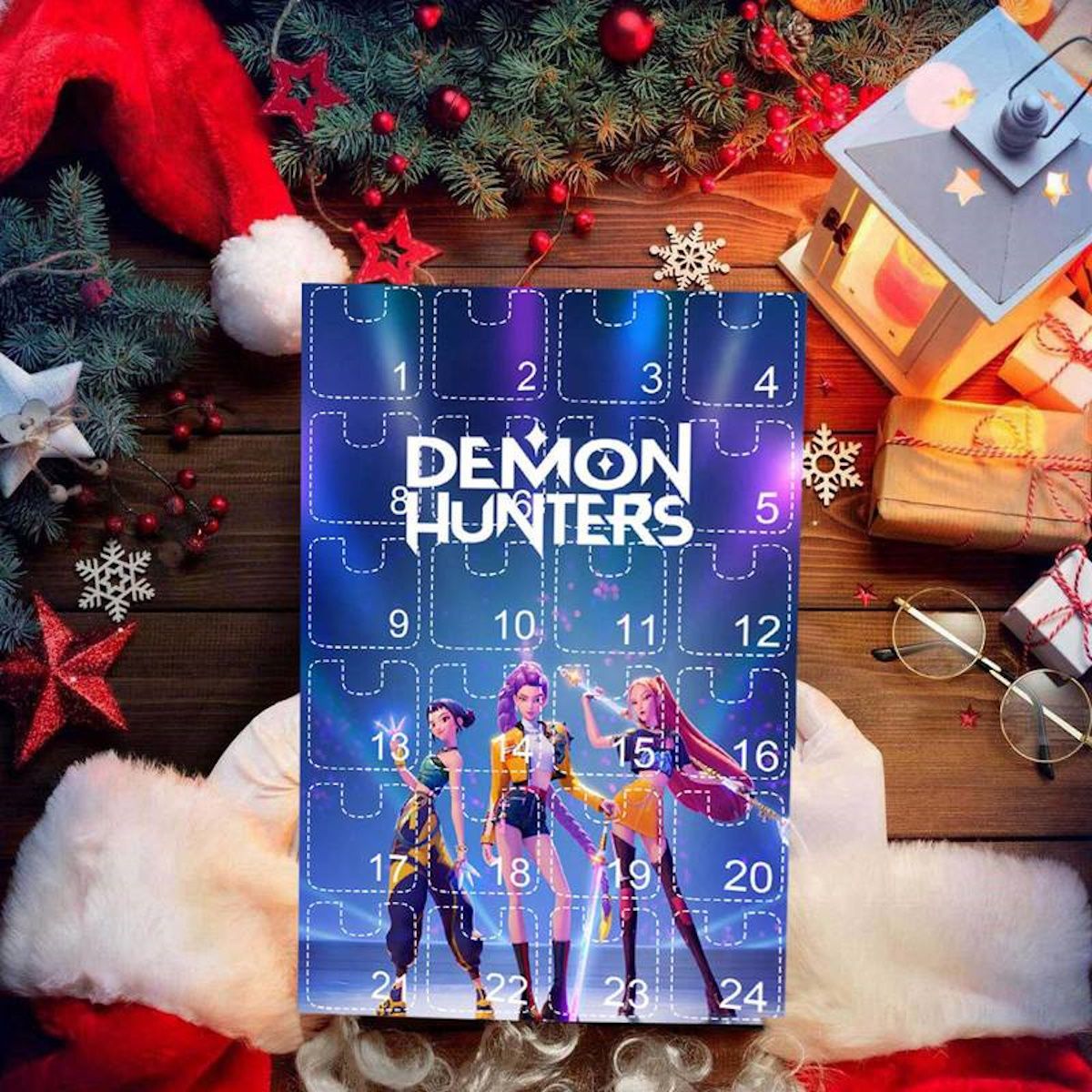 Kpop Demon Hunter Advent Calendar Cartoon Keychain Set for Kids - ChildAngle
