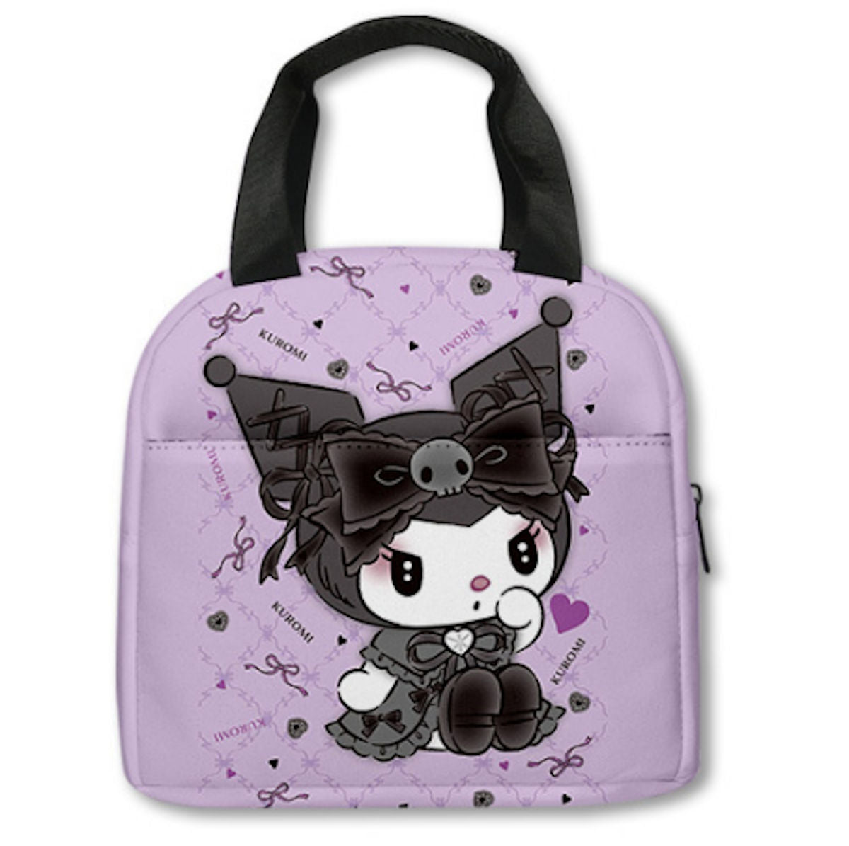 Kuromi Lunch Bag Portable Insulated Tote for Girls - ChildAngle