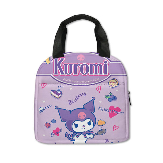 Kuromi Lunch Bag Portable Insulated Tote for Girls - ChildAngle