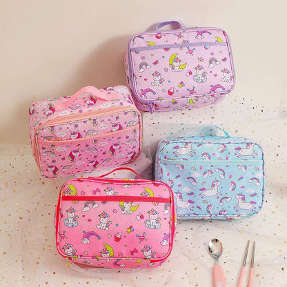 Large Unicorn Lunch Bag Food Storage Tote for School Lunch - ChildAngle