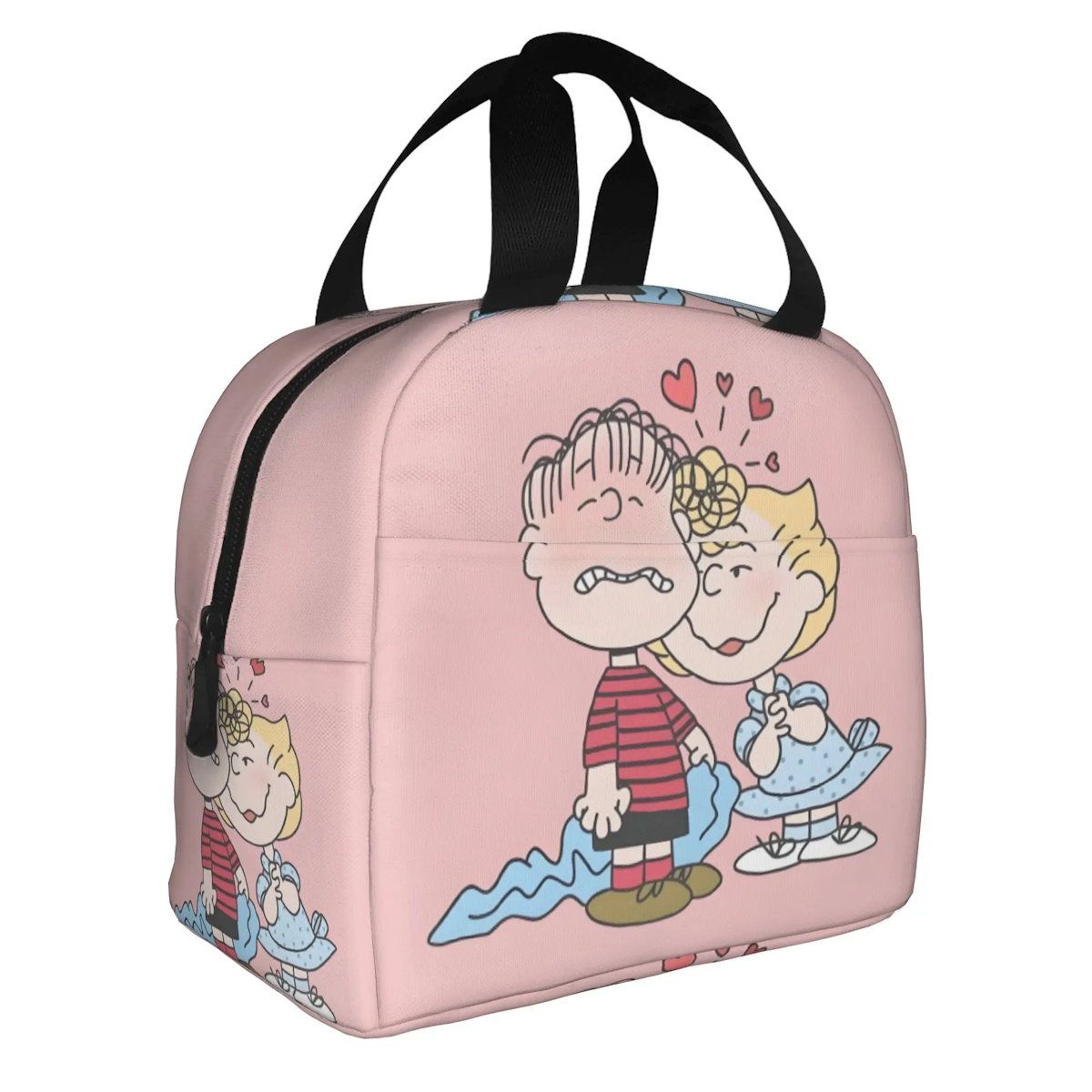 Heart Love Snoopy Lunch Bag Tote Large Capacity Lunch Bag for Valentine's Day - ChildAngle