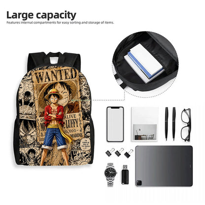 3PCS Zoro Luffy One Piece Backpack and Lunchbox Pencil Case Set - ChildAngle