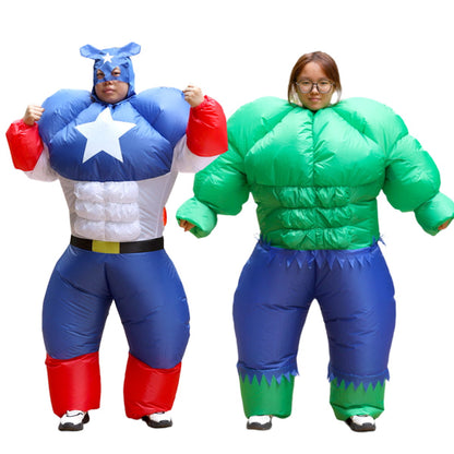 Teens Marvel Inflatable Costumes Hulk Captain American Iron Man Blow up Costumes - ChildAngle