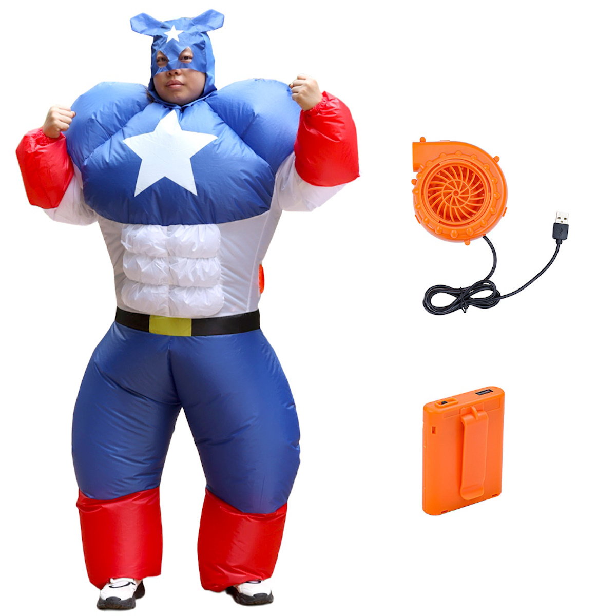 Teens Marvel Inflatable Costumes Hulk Captain American Iron Man Blow up Costumes - ChildAngle