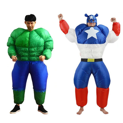 Teens Marvel Inflatable Costumes Hulk Captain American Iron Man Blow up Costumes - ChildAngle