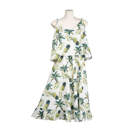 Family Matching Outfits Pineapple Strap Dress - ChildAngle