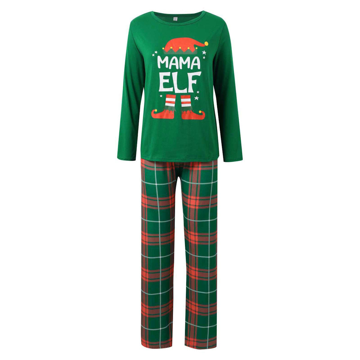Family Matching Pajama Papa Mama Mini Elf Pajama Set - ChildAngle