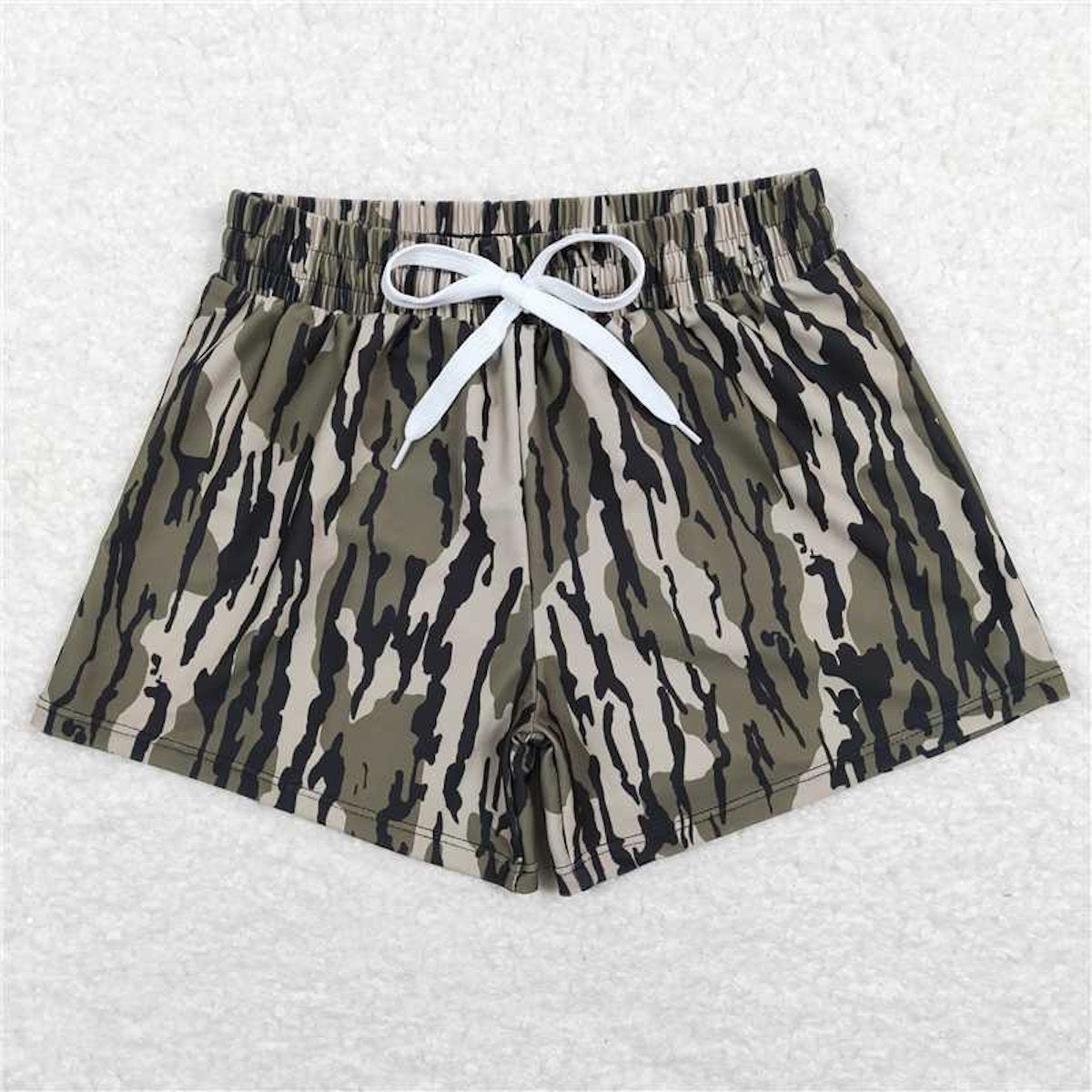 Camouflage swim trunks for boys - ChildAngle