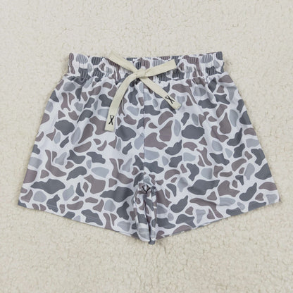 Patterned swim trunks with a drawstring - ChildAngle