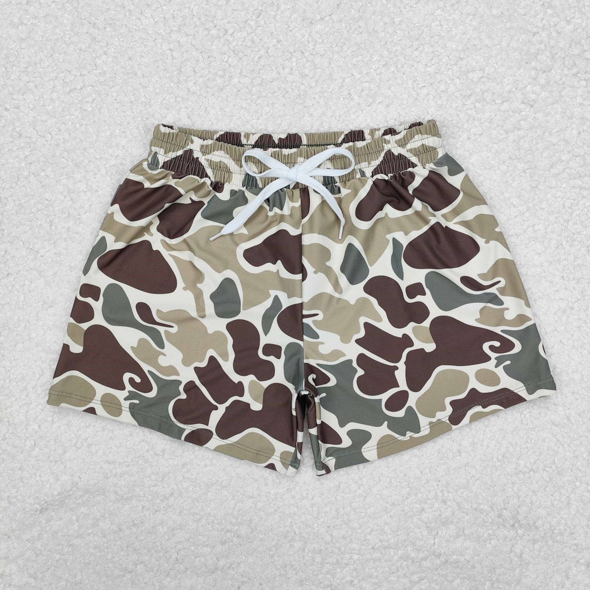 Camouflage swim trunks for boys - ChildAngle