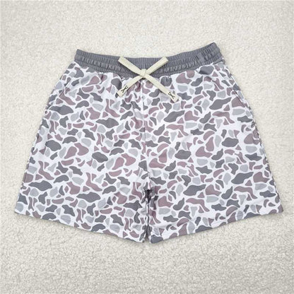 swim trunks with a camouflage pattern for boys - ChildAngle