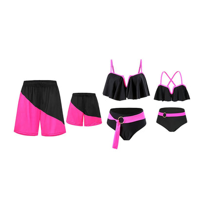 Black and pink swimwear set - ChildAngle