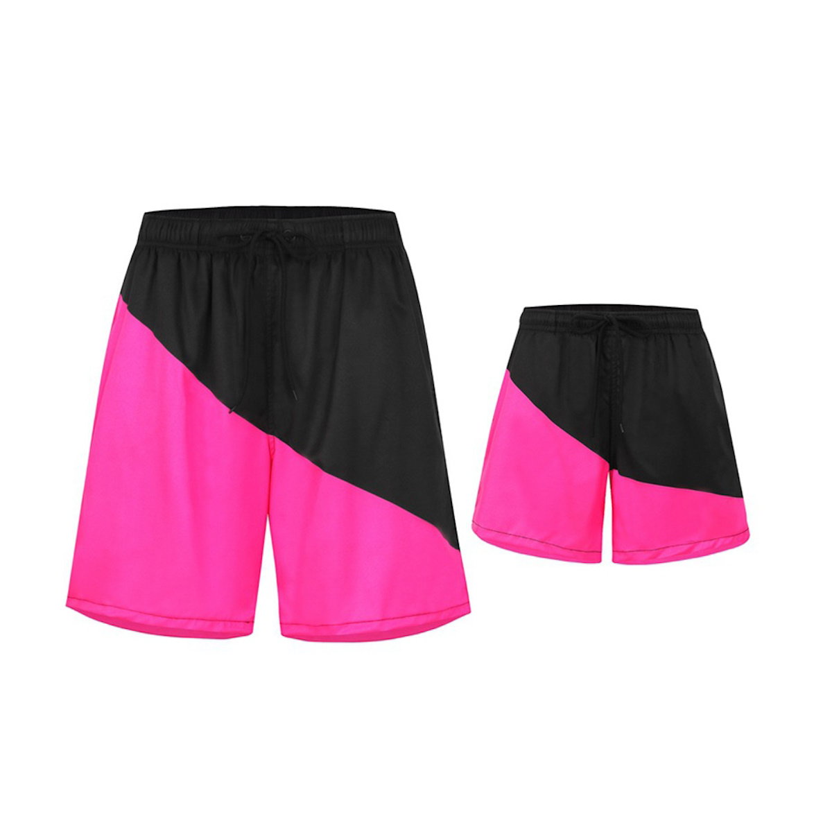 Black and pink swim shorts - ChildAngle