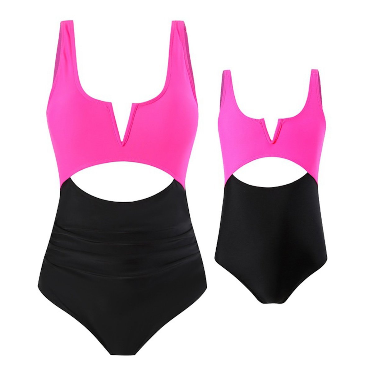 Pink and black swimsuit set  - ChildAngle