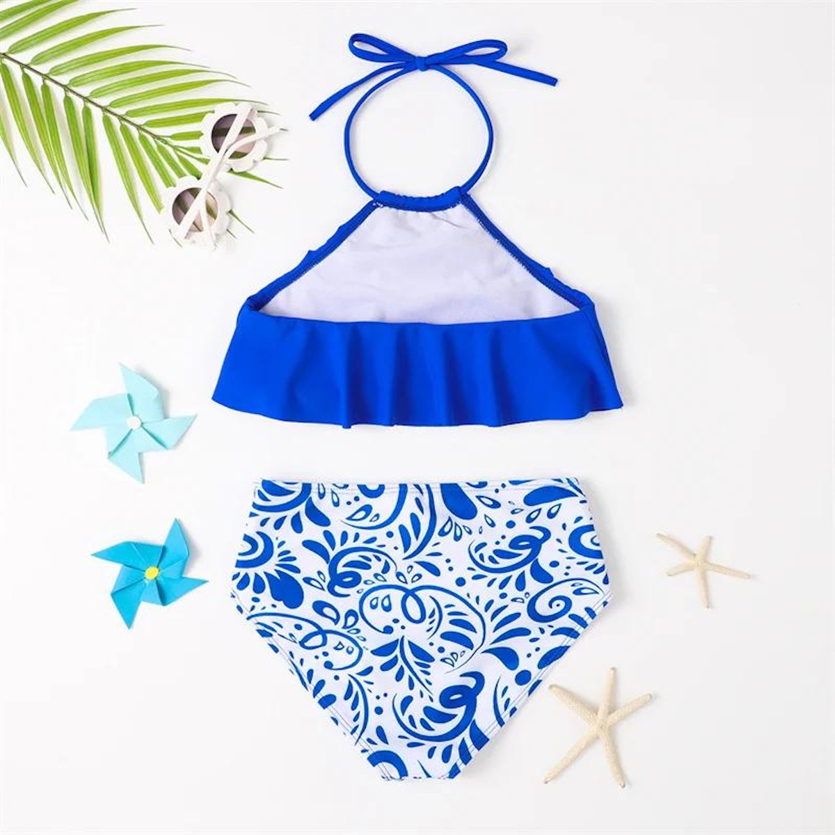 Blue and white bikini set - ChildAngle