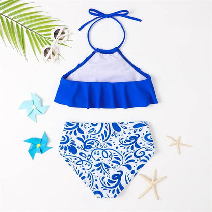 Blue and white bikini set - ChildAngle