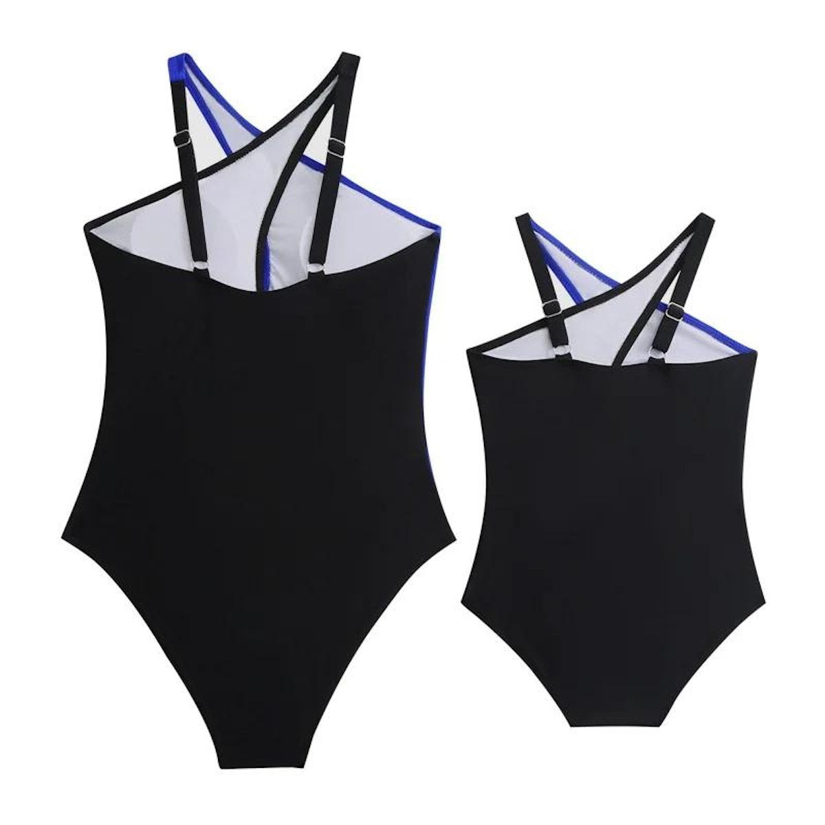 Mommy and Me Colorblock One Piece Swimsuits - ChildAngle