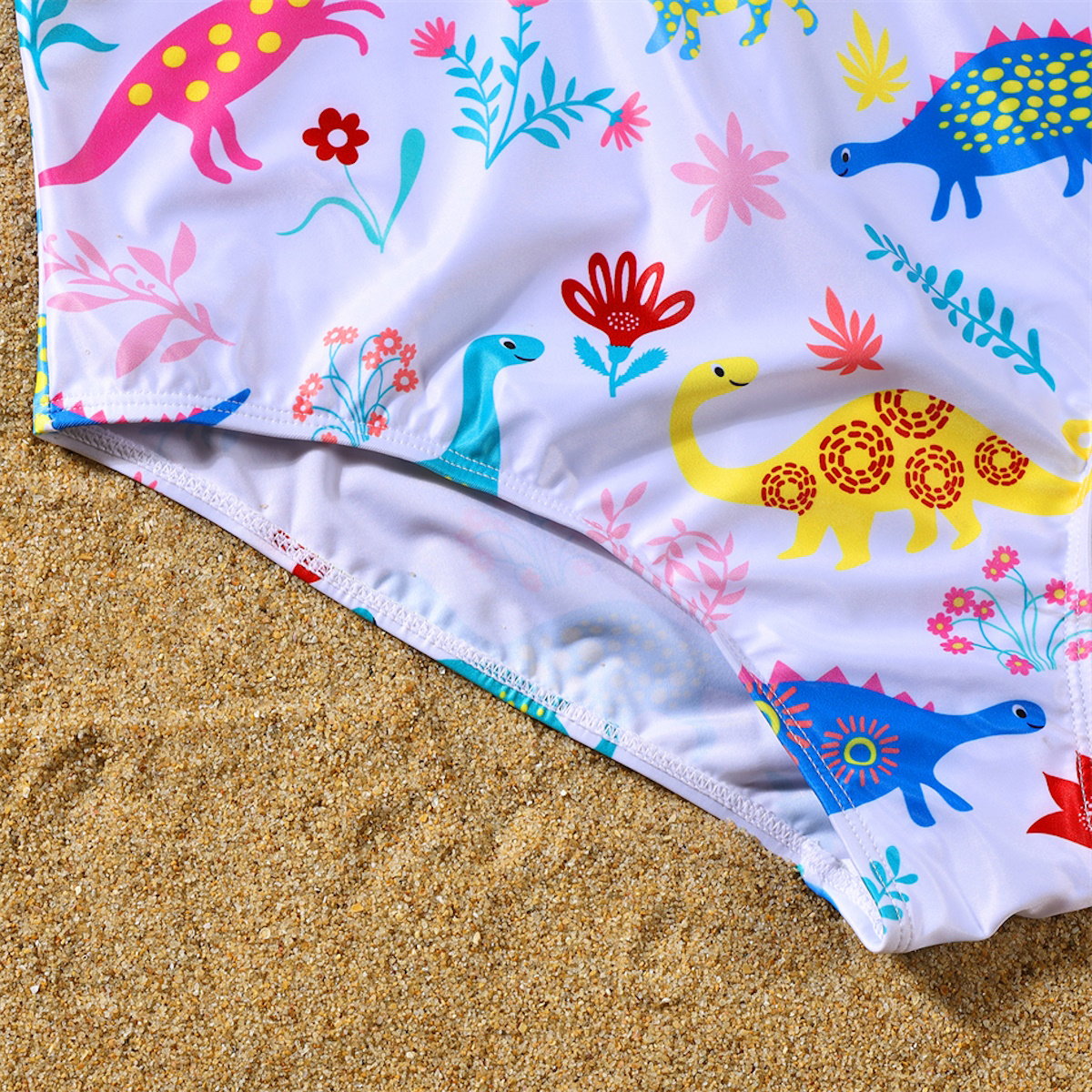 Family Matching Swimsuit Dinossaur One Piece Swimwear and Swim Trunks - ChildAngle
