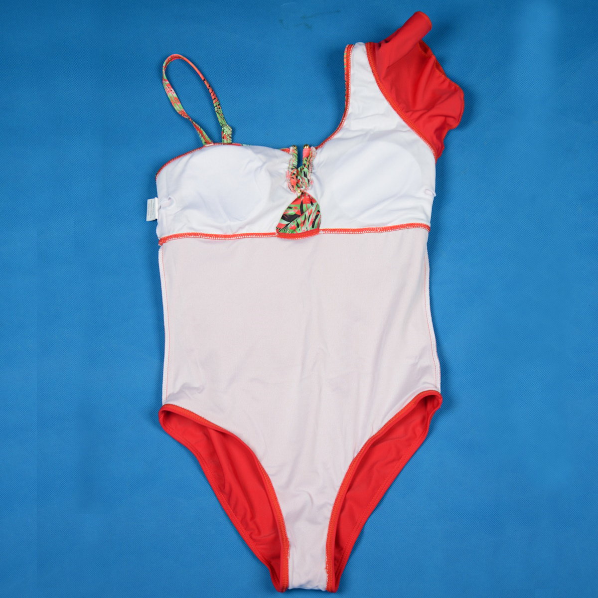 Matching Family Swimsuits Floral Print Red One-piece Bathing Suit - ChildAngle