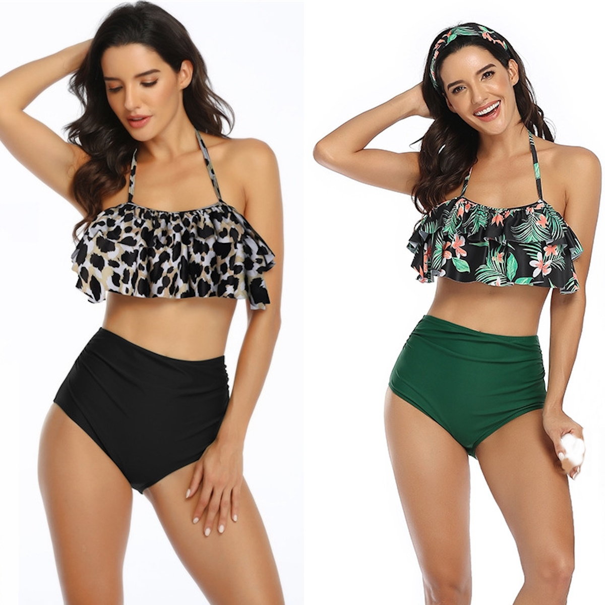 Two women modeling different bikini sets - ChildAngle