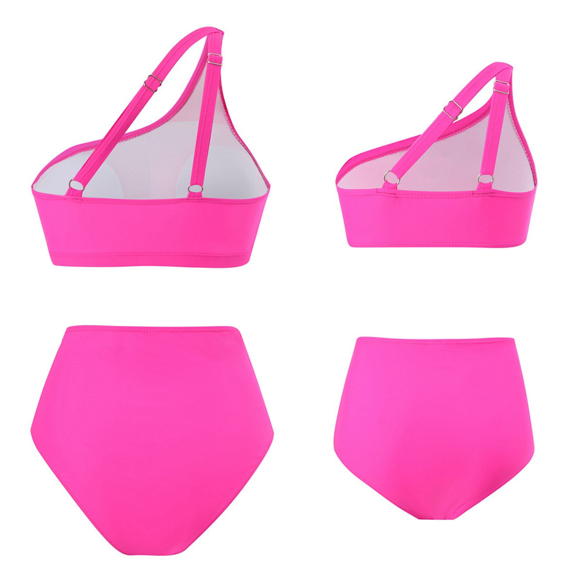 Pink bikini set with mesh straps - ChildAngle