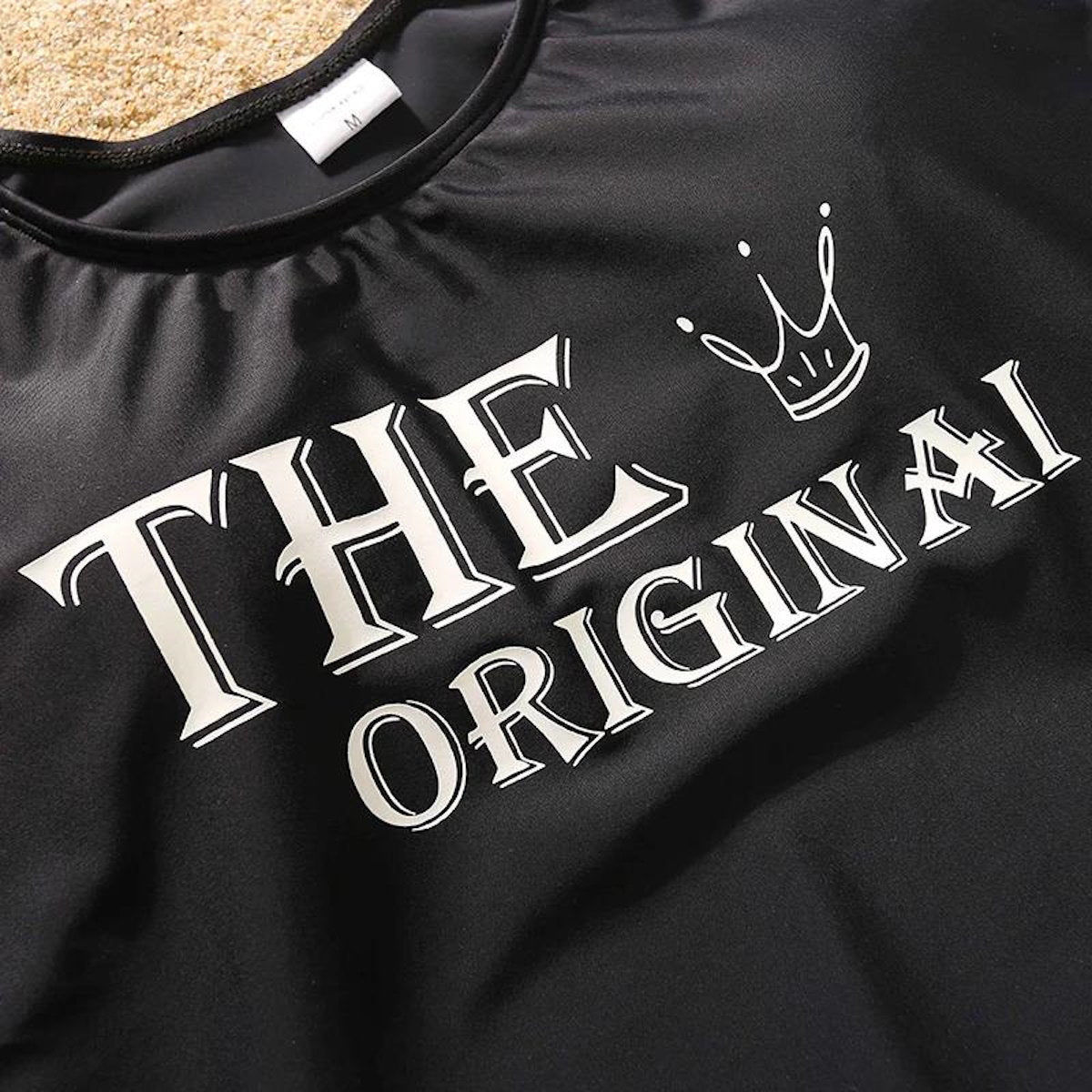 Matching Family Swimsuit Letter Print One Piece Swimsuit - ChildAngle