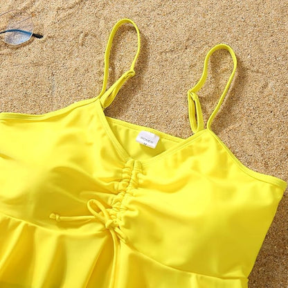 Yellow swimsuit top - ChildAngle