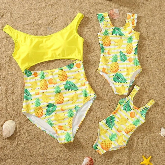 Set of pineapple-patterned swimsuits - ChildAngle