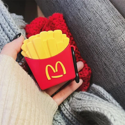 AirPods case shaped like a McDonald's french fry container - ChildAnglel McDonald's French Fries AirPods Case